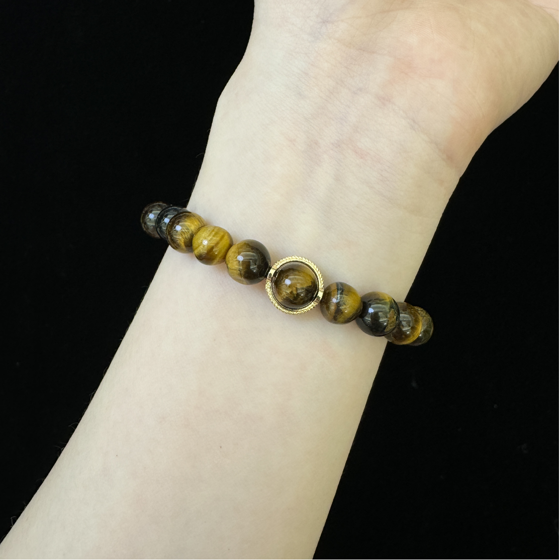 Tiger's Eye & Obsidian Power Bracelet