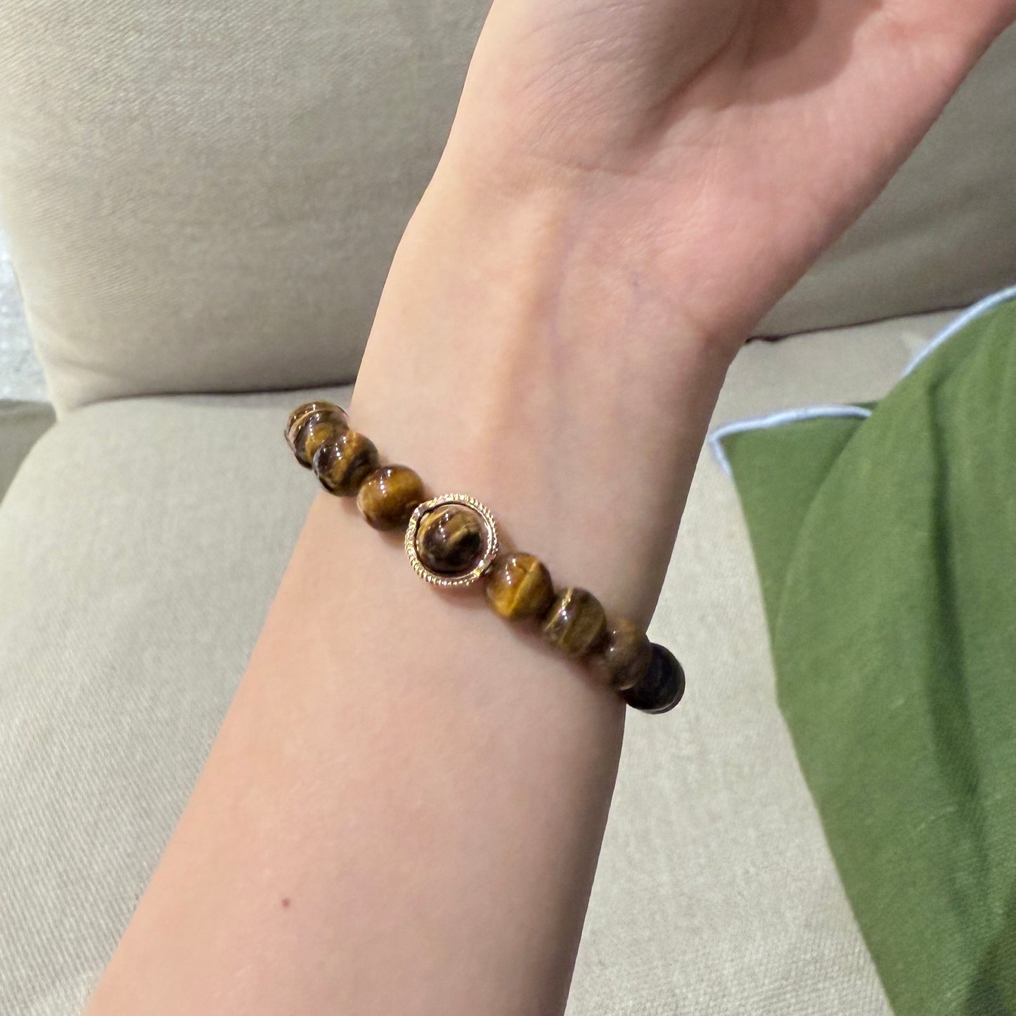 Tiger's Eye & Obsidian Power Bracelet
